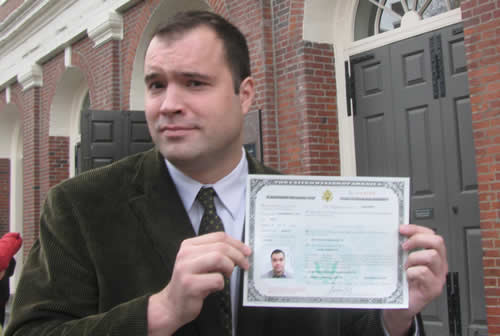 United States Naturalization Document United States Naturalization Document