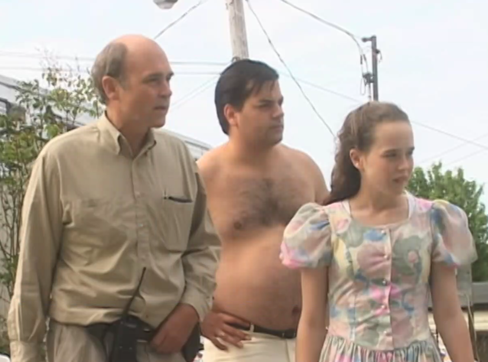 Elliot Page as Treena Lahey with Jim Lahey and Randy in Trailer Park Boys Season 2